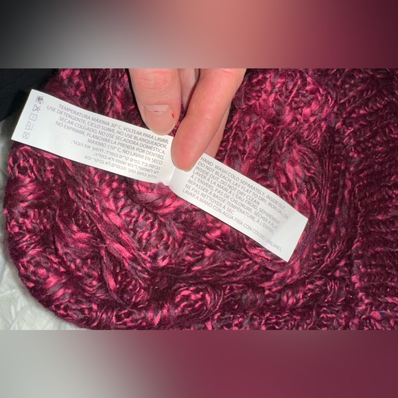 DEX Chunky Knit Sweater In Berry Melange, Size 3X - Picture 8 of 16